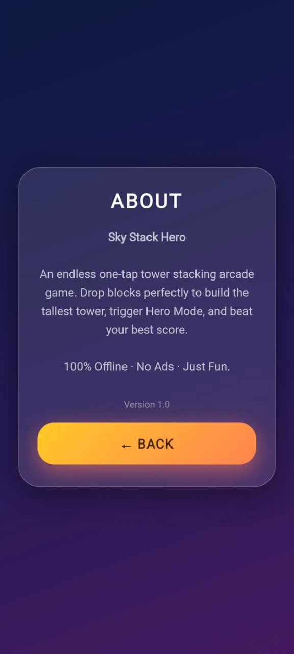 Sky Stack Hero screenshot